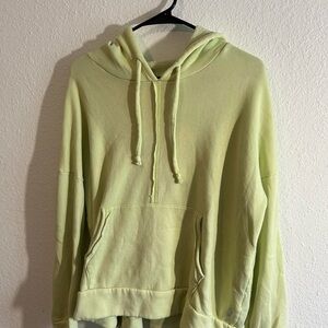 Yellow/green free people soft hoodie